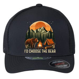 Camping ID Choose The Bear Flexfit Unipanel Trucker Cap