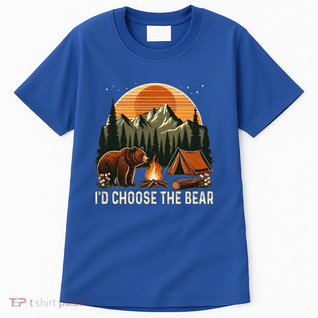 Camping ID Choose The Bear Tall T-Shirt