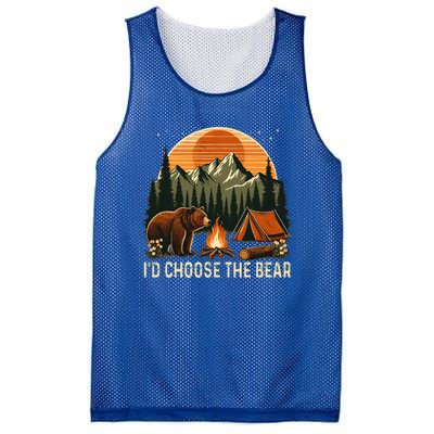 Camping ID Choose The Bear Mesh Reversible Basketball Jersey Tank