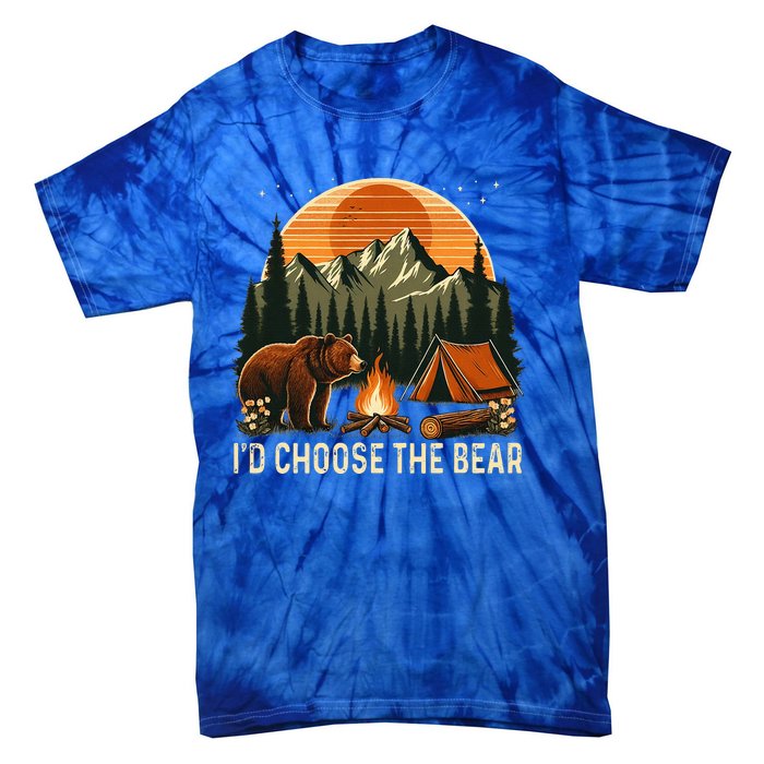 Camping ID Choose The Bear Tie-Dye T-Shirt