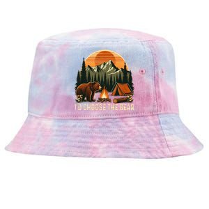 Camping ID Choose The Bear Tie-Dyed Bucket Hat