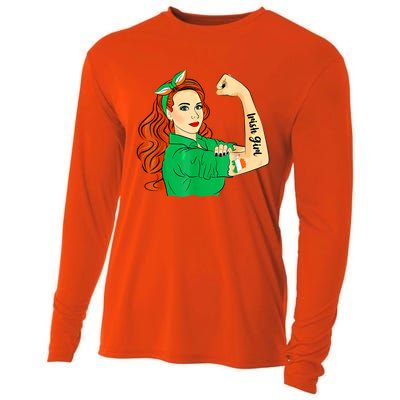 Costume Ireland Culture Unbreakable Shamrock Irish Flag Gift Cooling Performance Long Sleeve Crew