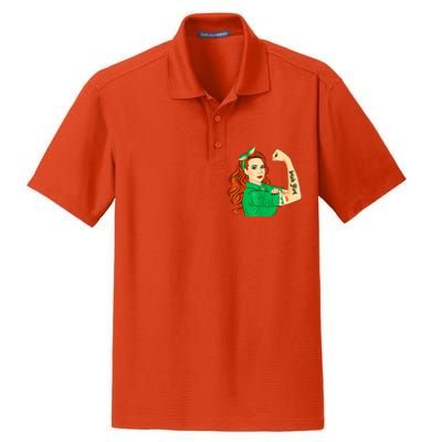 Costume Ireland Culture Unbreakable Shamrock Irish Flag Gift Dry Zone Grid Polo