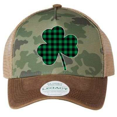 Checkered Irish Clover Leaf Legacy Tie Dye Trucker Hat