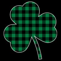 Checkered Irish Clover Leaf 16 in Basic Backpack