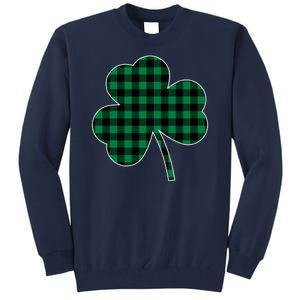 Checkered Irish Clover Leaf Tall Sweatshirt