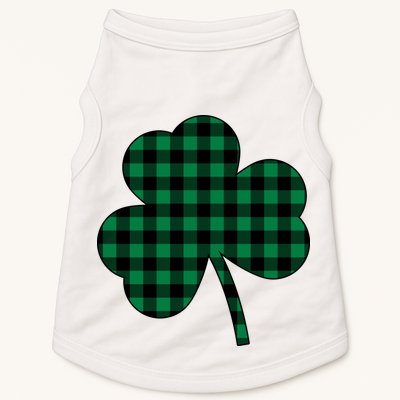 Checkered Irish Clover Leaf Doggie Tank