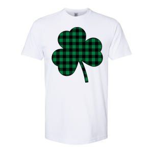 Checkered Irish Clover Leaf Softstyle CVC T-Shirt