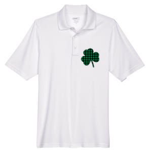 Checkered Irish Clover Leaf Men's Origin Performance Pique Polo