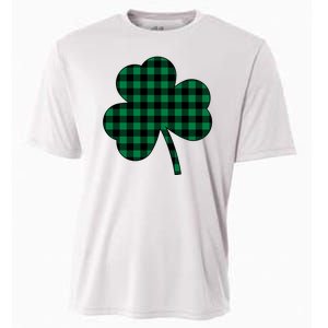 Checkered Irish Clover Leaf Cooling Performance Crew T-Shirt