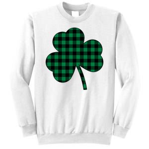 Checkered Irish Clover Leaf Sweatshirt