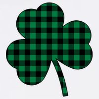 Checkered Irish Clover Leaf T-Shirt