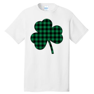 Checkered Irish Clover Leaf Tall T-Shirt