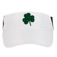 Checkered Irish Clover Leaf Adult Drive Performance Visor