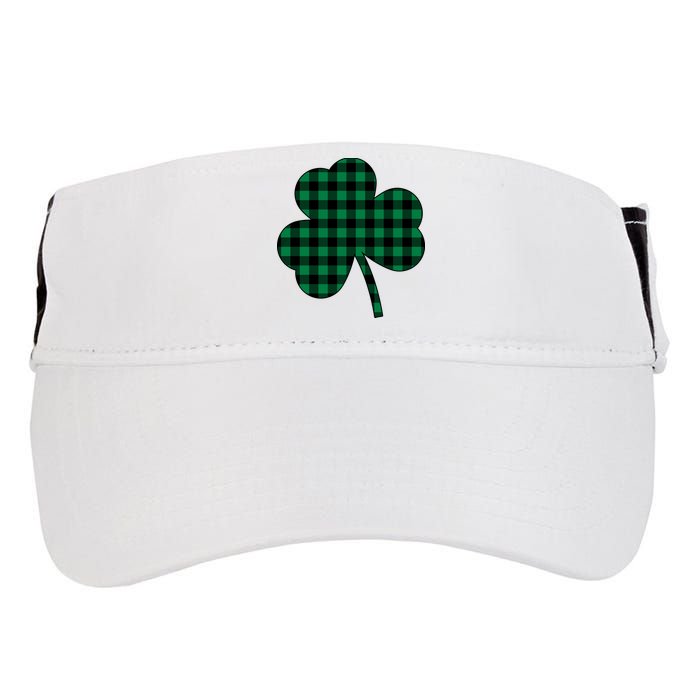 Checkered Irish Clover Leaf Adult Drive Performance Visor