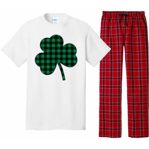 Checkered Irish Clover Leaf Pajama Set