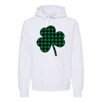 Checkered Irish Clover Leaf Premium Hoodie