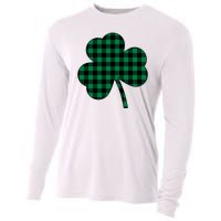 Checkered Irish Clover Leaf Cooling Performance Long Sleeve Crew