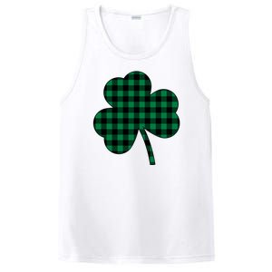 Checkered Irish Clover Leaf PosiCharge Competitor Tank