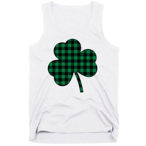 Checkered Irish Clover Leaf Tank Top