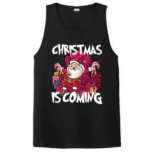 Christmas Is Coming Santa Claus Chistmas Season Gift PosiCharge Competitor Tank