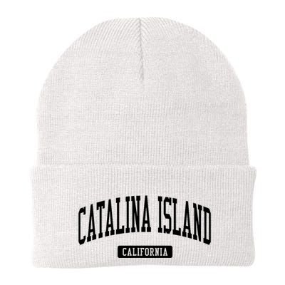 Catalina Island California Ca Vintage Athletic Sports Design Beanie