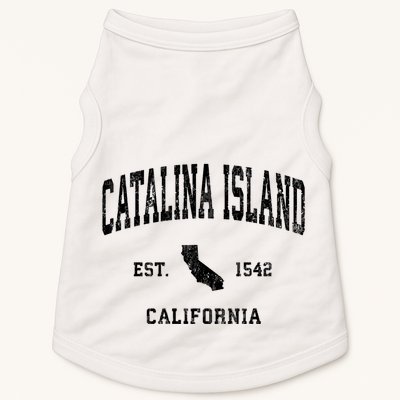 Catalina Island California Ca Vintage Athletic Sports Design Lon Doggie Tank