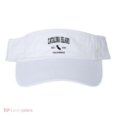 Catalina Island California Ca Vintage Athletic Sports Design Lon Visor