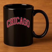Chicago Illinois 11oz C Handle Ceramic Mug