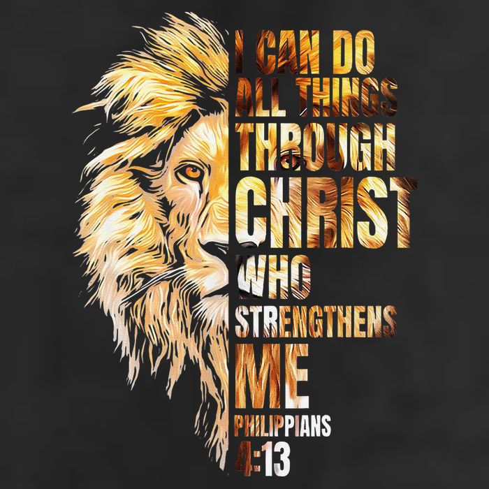 Christian I Can Do All Things Through Christ Lion Faith Adult Drive Performance Visor