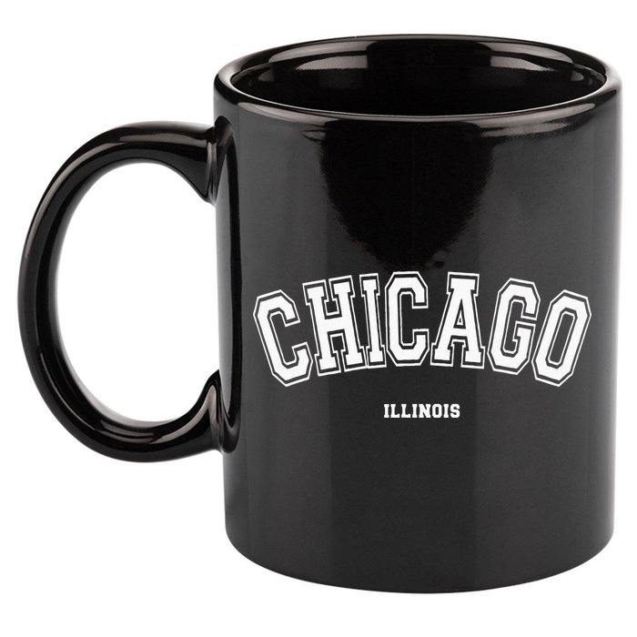 Chicago Illinois 11oz C Handle Ceramic Mug