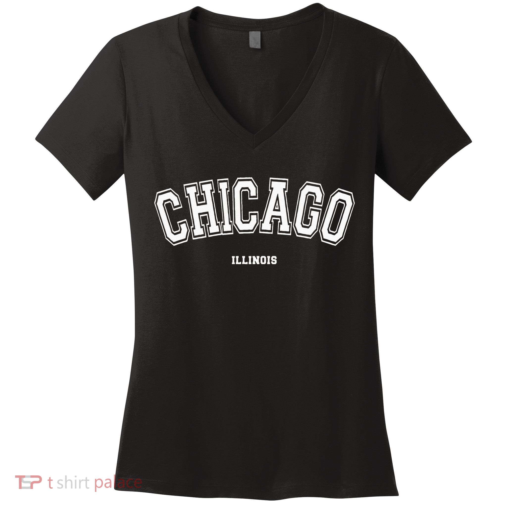 Chicago Illinois Women's V-Neck T-Shirt