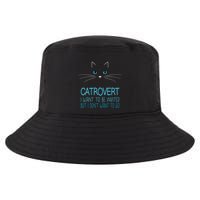 Cute Introvert Cat Lady DonT Want To Go Catrovert Cool Comfort Performance Bucket Hat