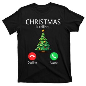 Christmas Is Calling Funny Christmas Tree Xmas Holiday Long Sleeve T-Shirt