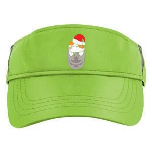 Cats In Christmas Sock Funny Cute Gift Adult Drive Performance Visor