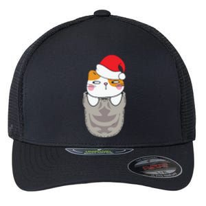 Cats In Christmas Sock Funny Cute Gift Flexfit Unipanel Trucker Cap