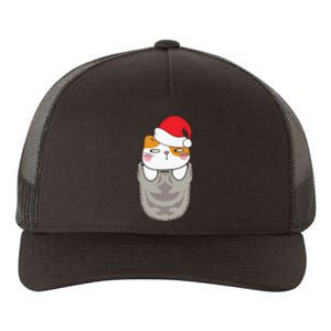 Cats In Christmas Sock Funny Cute Gift Yupoong Adult 5-Panel Trucker Hat