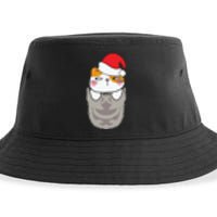 Cats In Christmas Sock Funny Cute Gift Sustainable Bucket Hat