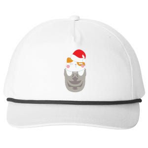 Cats In Christmas Sock Funny Cute Gift Snapback Five-Panel Rope Hat