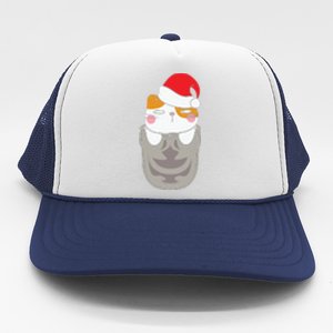 Cats In Christmas Sock Funny Cute Gift Trucker Hat