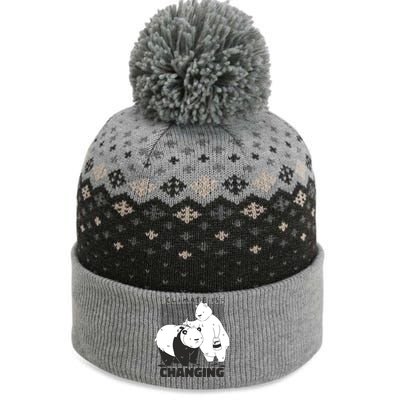 Climate Is Changing Polar Bear The Baniff Cuffed Pom Beanie