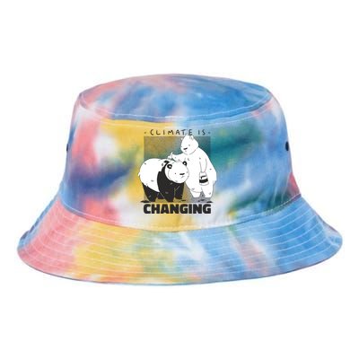 Climate Is Changing Polar Bear Tie Dye Newport Bucket Hat