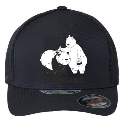 Climate Is Changing Polar Bear Flexfit Unipanel Trucker Cap