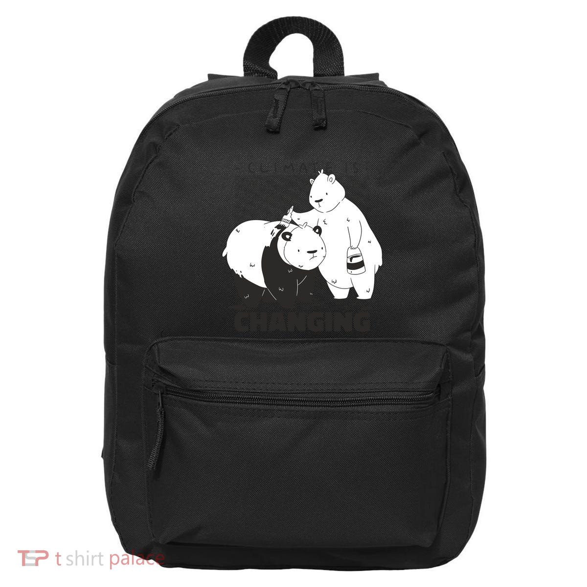 Climate Is Changing Polar Bear 16 in Basic Backpack