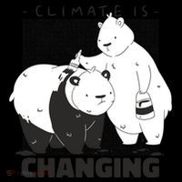 Climate Is Changing Polar Bear 16 in Basic Backpack