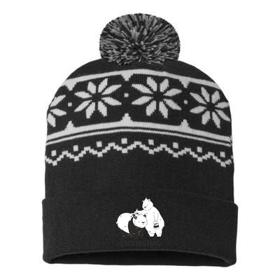 Climate Is Changing Polar Bear USA-Made Snowflake Beanie