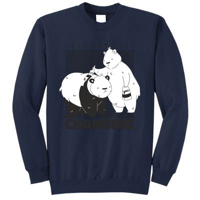 Climate Is Changing Polar Bear Tall Sweatshirt