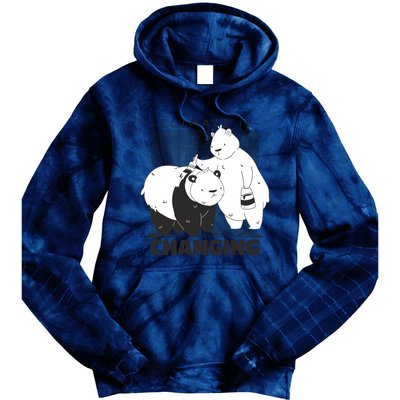 Climate Is Changing Polar Bear Tie Dye Hoodie