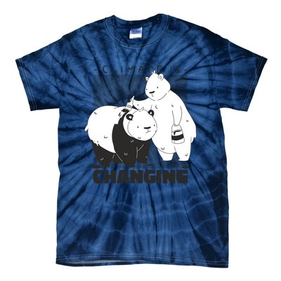 Climate Is Changing Polar Bear Tie-Dye T-Shirt