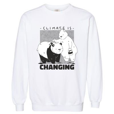 Climate Is Changing Polar Bear Garment-Dyed Sweatshirt